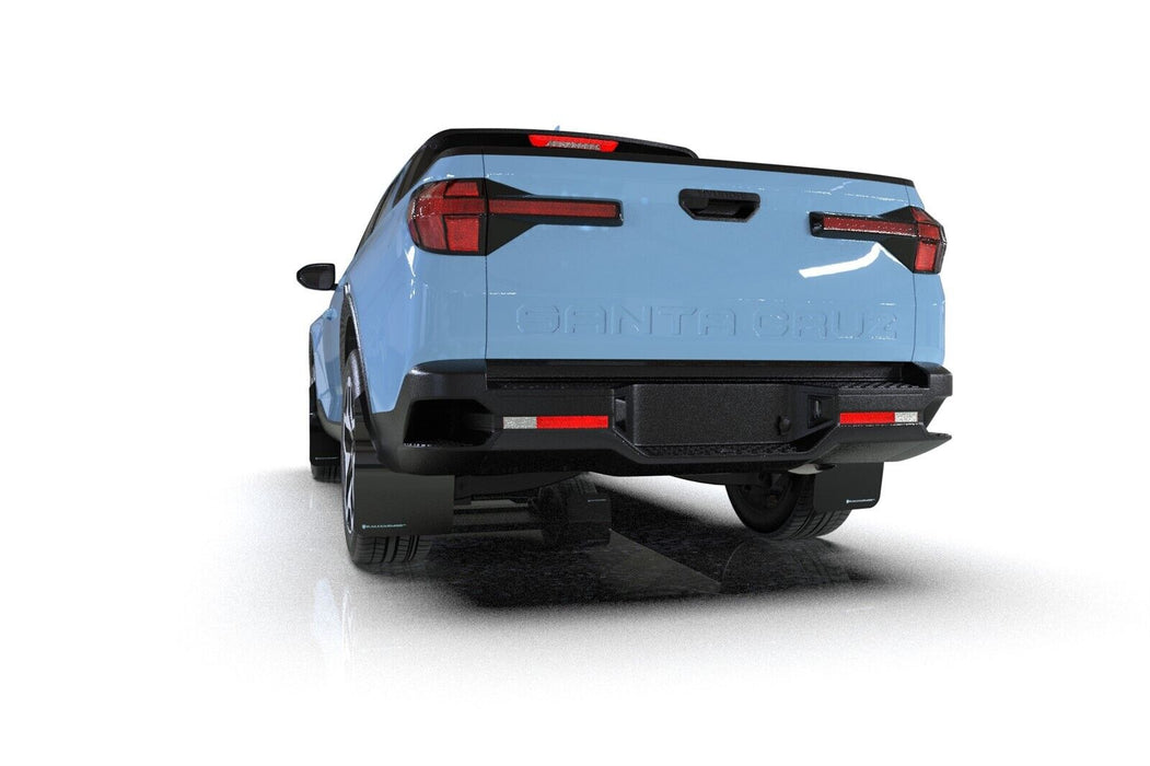 Rally Armor UR Black Mud Flaps w/ Blue Logo for 2022-2023 Hyundai Santa Cruz