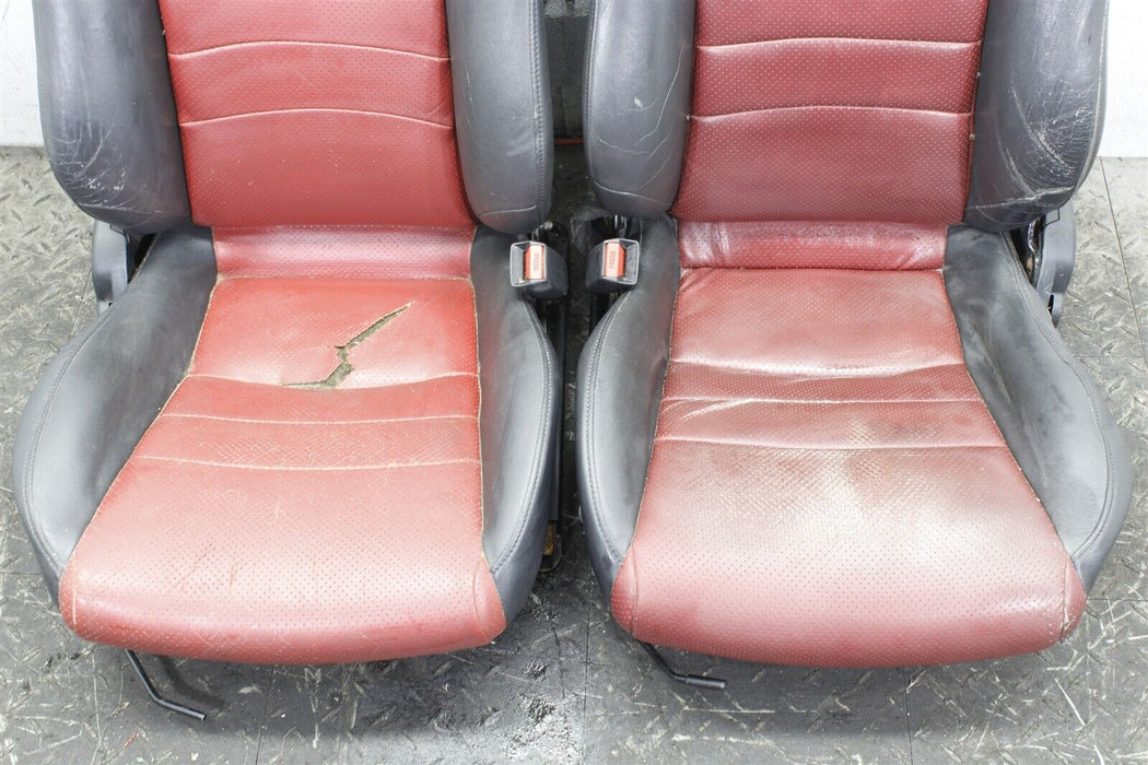 2005 Honda S2000 Red And Black Leather Front Seat Set Factory OEM 00-05