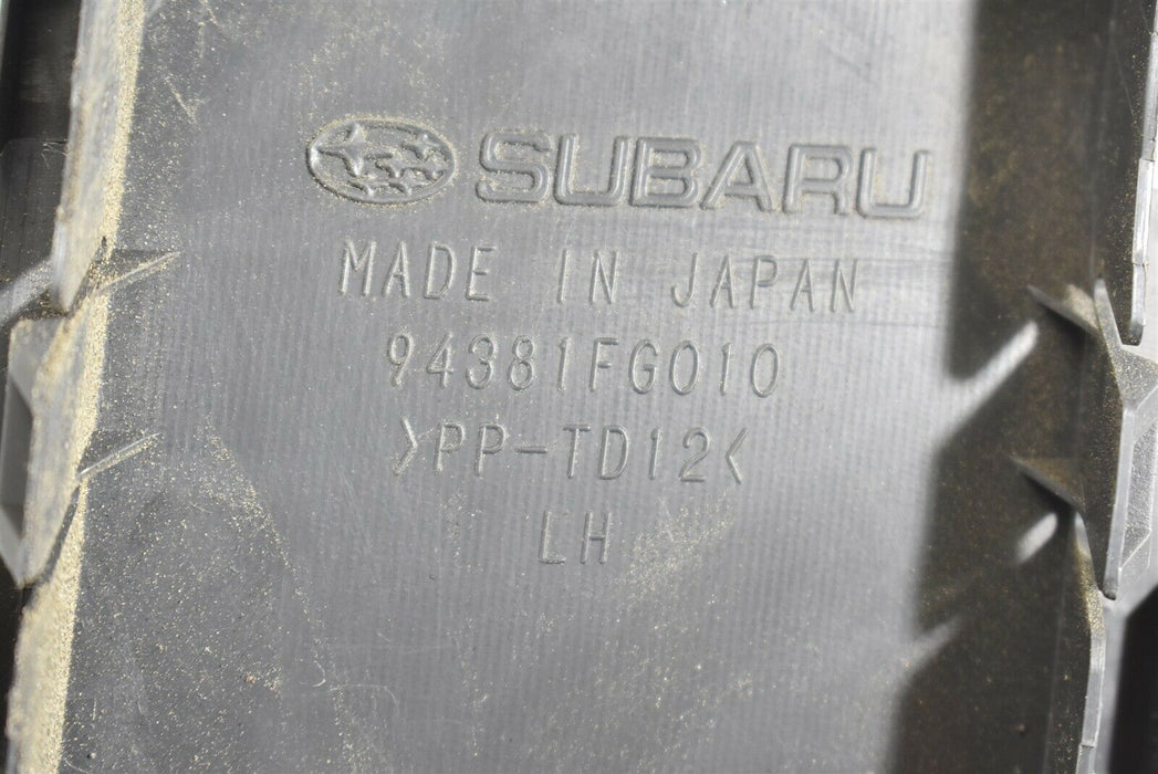 2008-2014 Subaru Impreza WRX STI Liftgate Trim Cover Left LH 94381FG010 08-14
