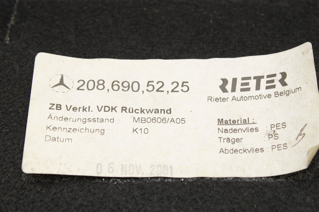 2002 Mercedes CLK55 AMG Carpet Trim Cover Piece 2086905225 98-02