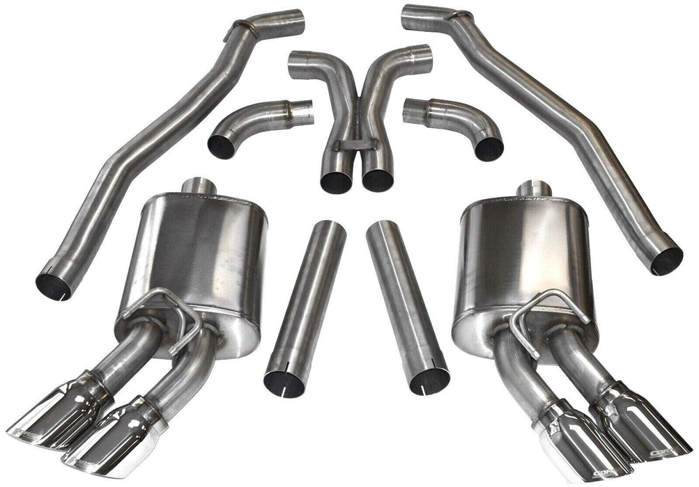 Corsa Sport 3.0" Axle-Back Exhaust System 4.0" Tips For 12-15 Camaro SS 1LE ZL1