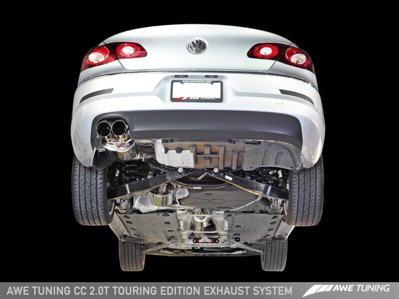 AWE 3015-23014 for VW CC 2.0T Touring Edition Performance Exhaust - Diamond Blac