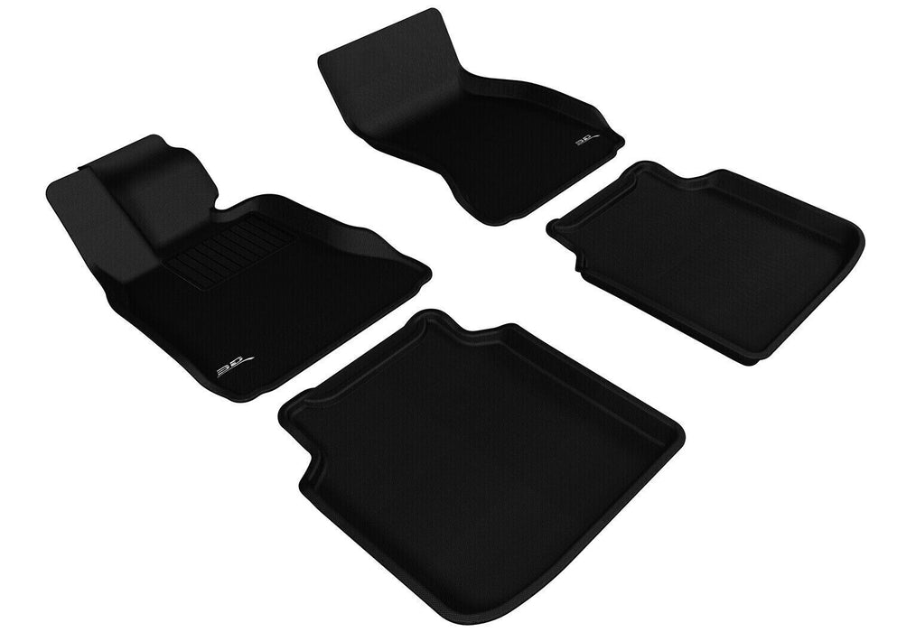 Kagu All-Weather Custom Fit Liners Black 2 Row Floor Mats For 09-12 BMW 7 Series