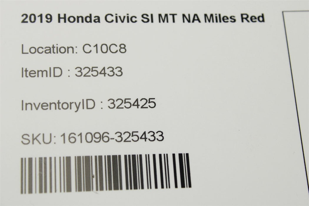 2019-2021 Honda Civic SI Instrument Cluster Speedometer Damage 19-21