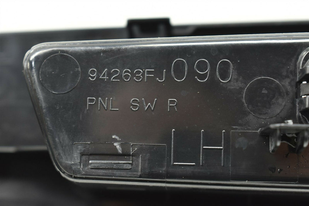 2015-2019 Subaru WRX Rear Driver Left Window Switch Trim 94263FJ090 15-19