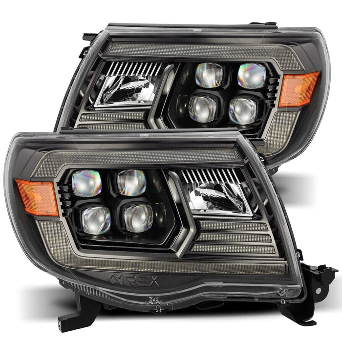 AlphaRex Alpha-Black NOVA LED Headlights for 2005-2011 Toyota Tacoma w/ DRL