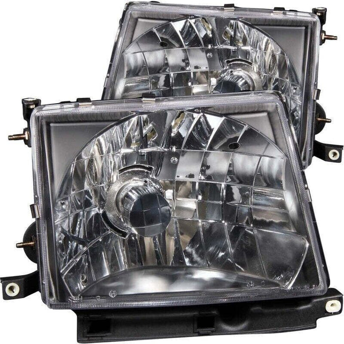 Anzo USA Crystal Headlights Black Fits 1997-2000 Toyota Tacoma