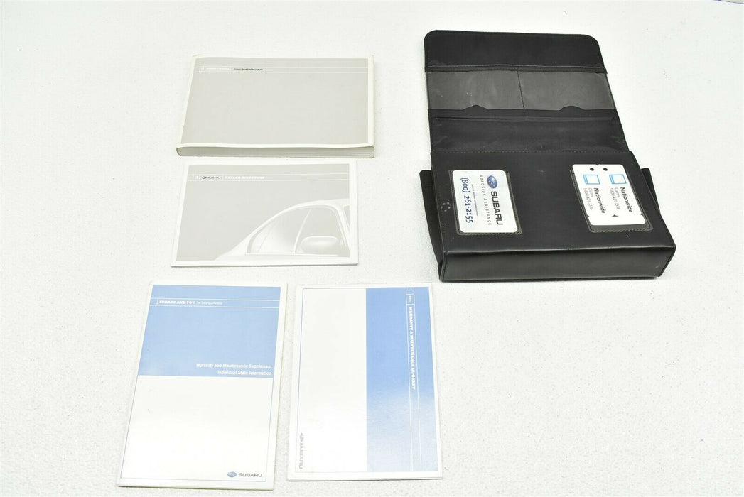 2007 Subaru Impreza WRX Owners Manual & Case Leather OEM 07