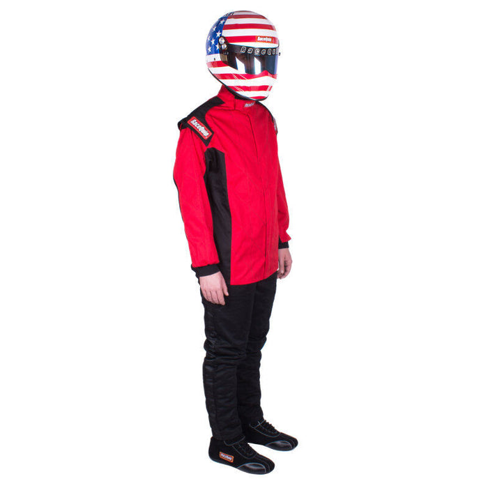 RaceQuip 131916 Chevron-1 FRC Driving Jacket - Red, X-Large