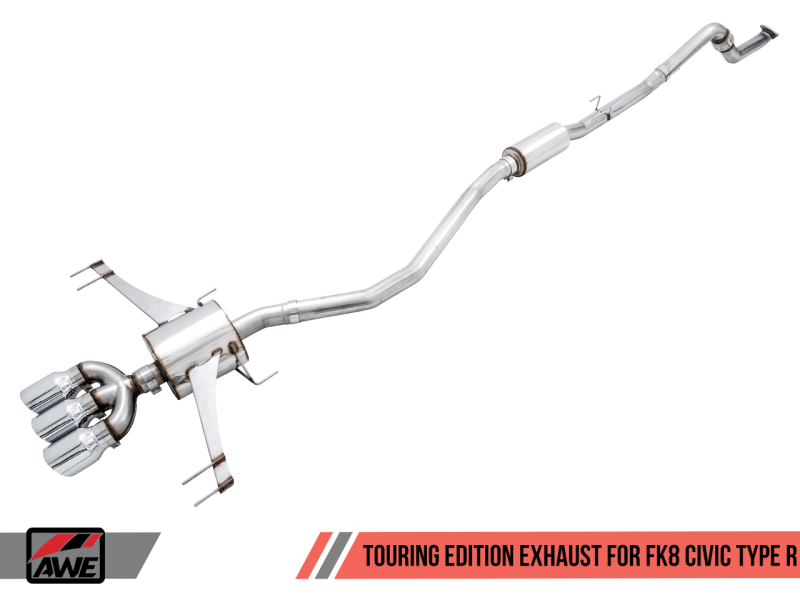 AWE 3015-52004 Tuning for 17-21 Honda Civic Type R Exhaust w/Front Pipe & Triple