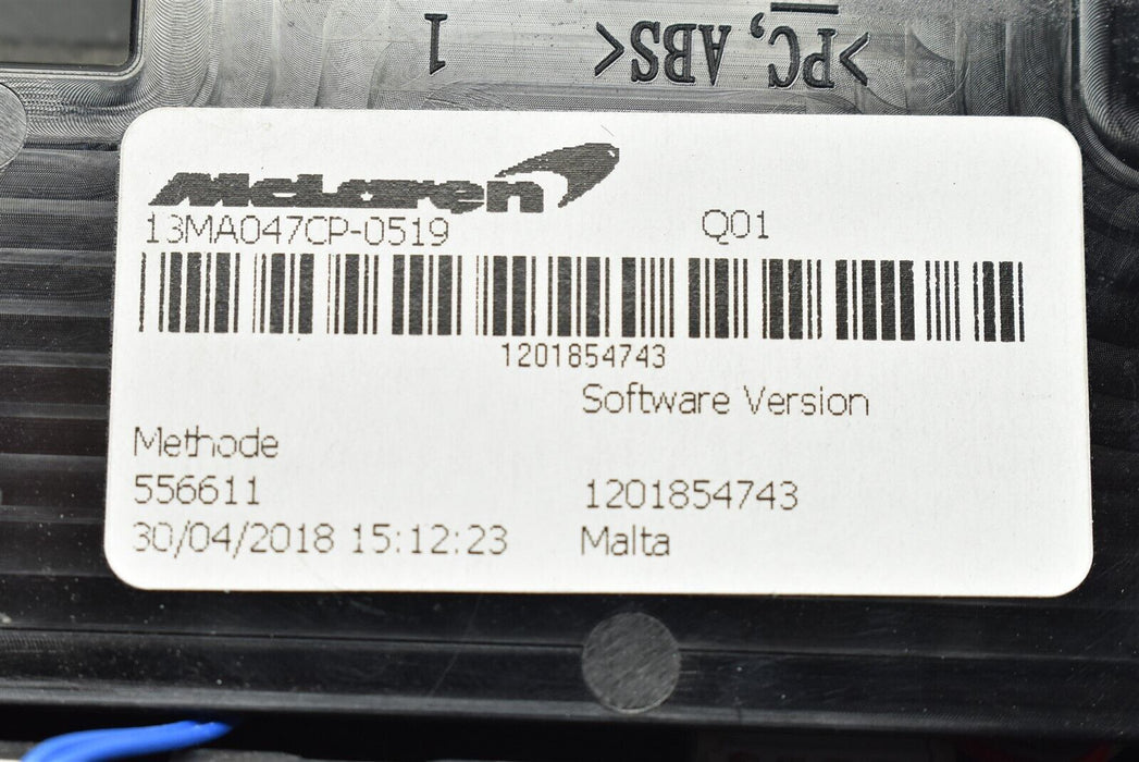 McLaren 570s Overhead Console Switch Light Lamp 13MA047CP