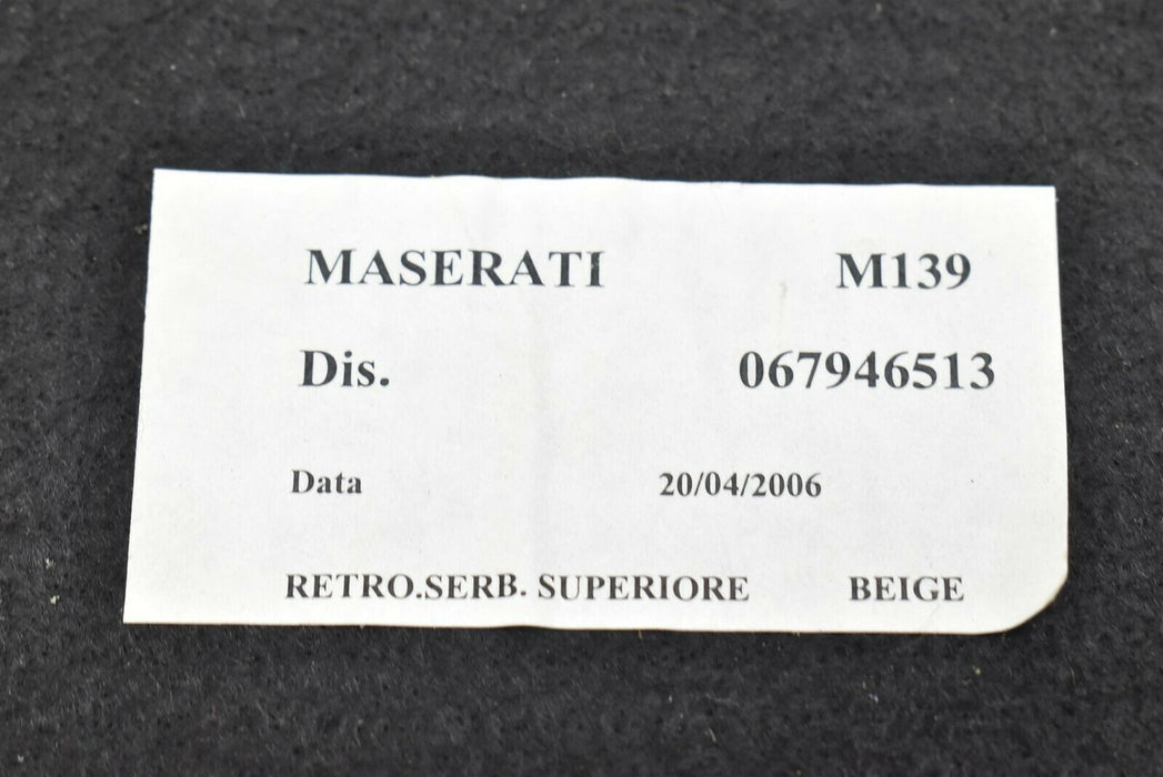 2003-2012 Maserati Quattroporte Trunk Gate Cover Deck Panel Trim 067946513 03-12