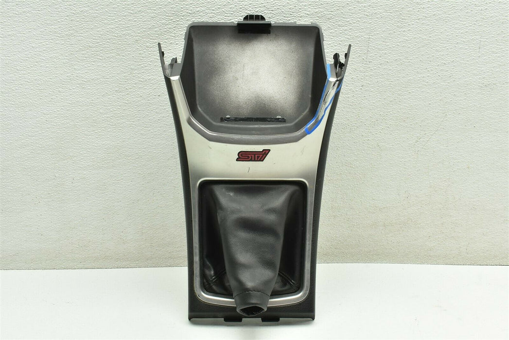 2008-2014 Subaru Impreza WRX STI Console Shifter Trim Boot Assembly OEM 08-14