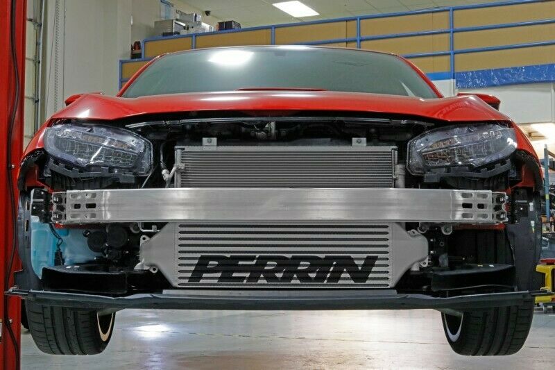 PERRIN Front Mount Intercooler Silver For Honda 2017+ Civic Type R PHP-ITR-400SL