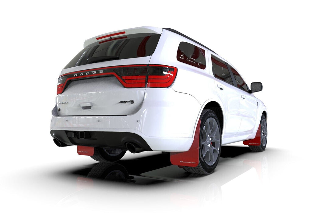 Rally Armor Red UR Mud Flap White Logo for 2016-21 Dodge Durango SRT / RT