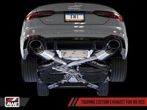 AWE 3015-33108 for Audi B9 RS5 Touring Edition Exhaust - w/ Black RS Tips