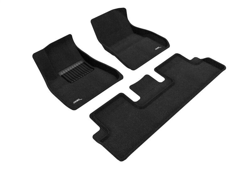 3D MAXpider L1TL00404609 ELEGANT Floor Mat 1st/2nd Row For 2018-19 Tesla Model 3