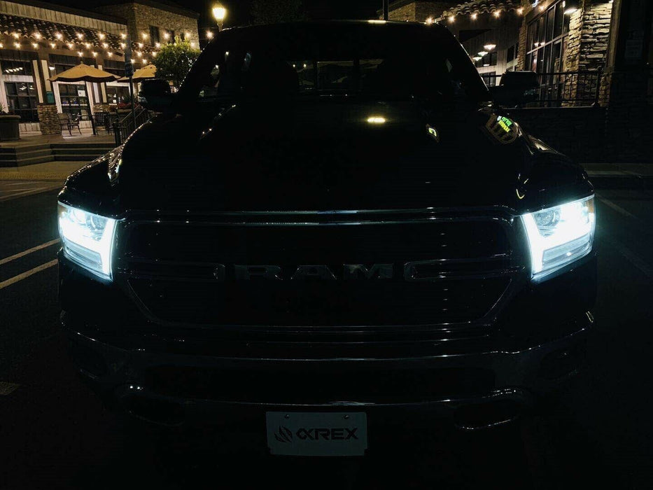 AlphaRex Black Luxx LED Headlights for 2019-2020 Ram 1500 Tradesman & Big Horn