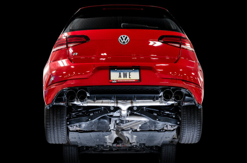 AWE 3015-43148 Tuning for MK7.5 Golf R Track Edition Exhaust w/ Black Tips 102mm