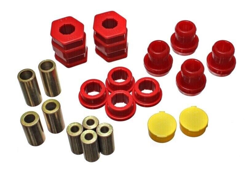 Energy Suspension 16.3114R Control Arm Bushing Set Red Front For Honda Civic
