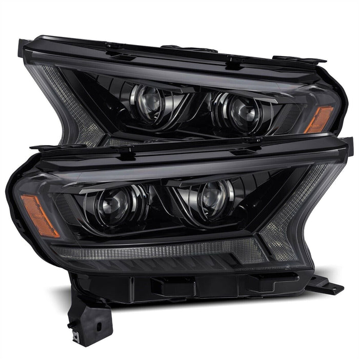 AlphaRex Alpha-Black Luxx LED Headlights for 2019-2022 Ford Ranger XL XLT