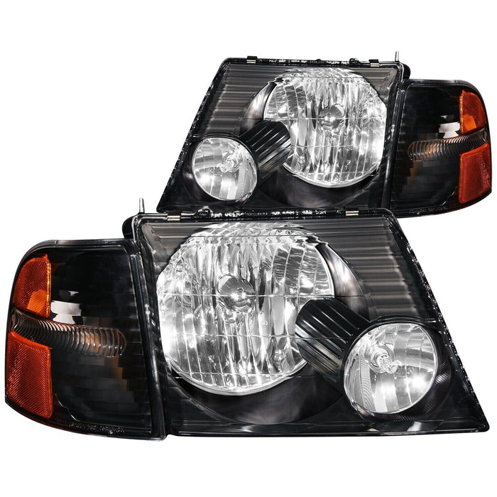 Anzo USA 111071 Crystal Headlight Set Fits 2002-2005 Explorer (Stripped Chassis)