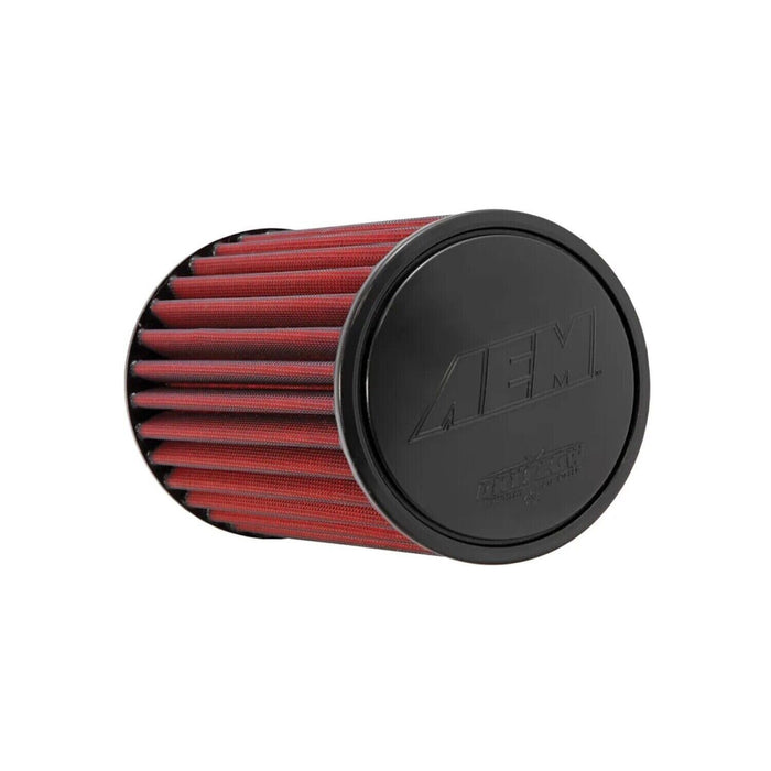 AEM 21-2069DK Dryflow Red Synthetic Round Air Filter 4.5" Flange Inlet Diameter