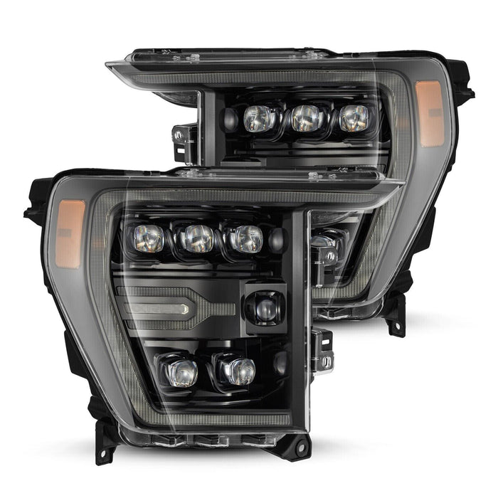 AlphaRex Alpha-Black NOVA LED Headlights for 2021-2023 Ford F-150 XL & STX