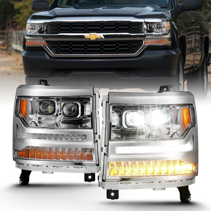 Anzo USA 111421 LED Projector Headlight For 16-18 Silverado 1500