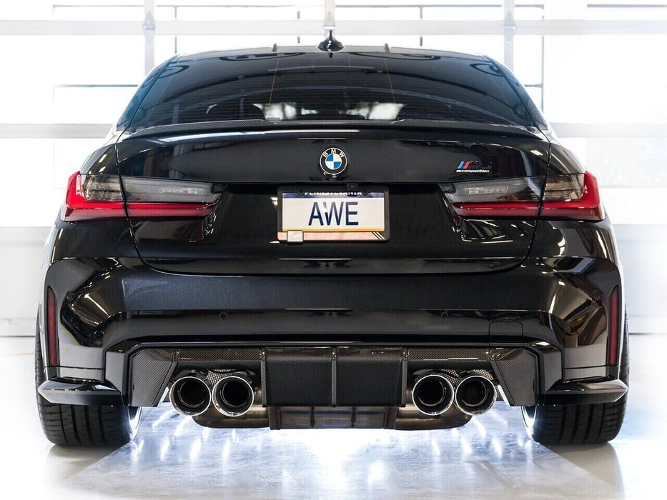 AWE SwitchPath Exhaust Chrome Silver Tips for BMW G8X M3/M4