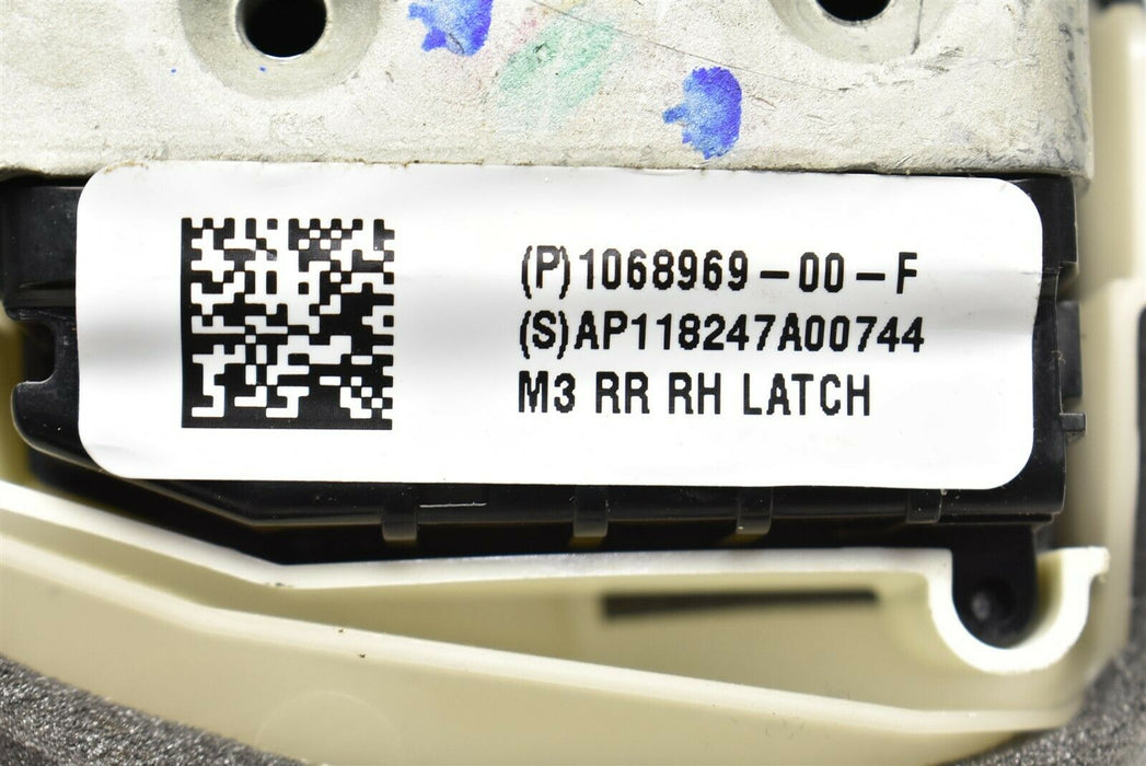 2017-2019 Tesla Model 3 Rear Right Lock Actuator Passenger RH 106896900F 17-19