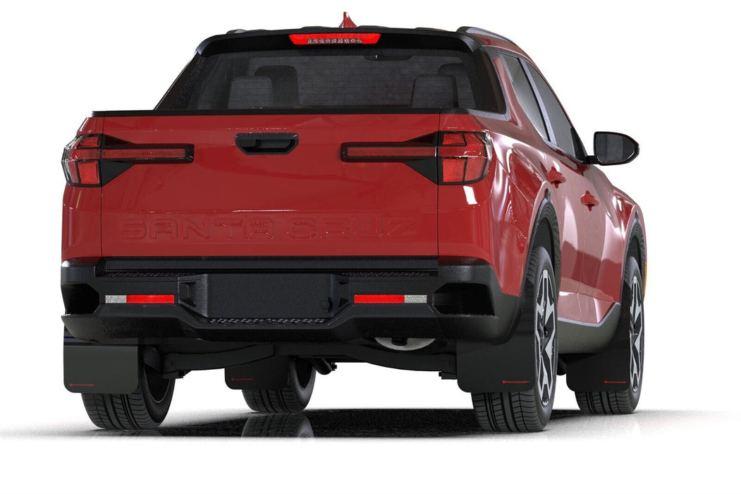 Rally Armor UR Black Mud Flaps w/ Blue Logo for 2022-2023 Hyundai Santa Cruz