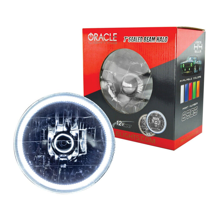 Oracle Lighting 6905-001 Pre-Installed Lights 7 IN. Sealed Beam - White Halo