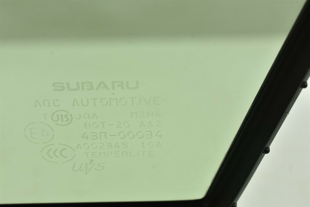 2015-2019 Subaru WRX STI Right Front Door Vent Corner Glass RH 61284FJ100 15-19