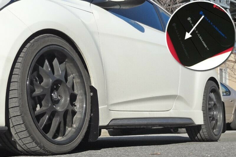 Rally Armor Black UR Mud Flaps w/ Grey Logo for 2012-2018 Hyundai Veloster