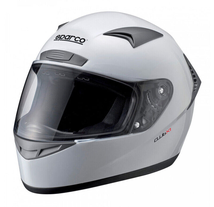 Sparco 003319DOT5XXL Driving Helmet Club X1-DOT XXL White