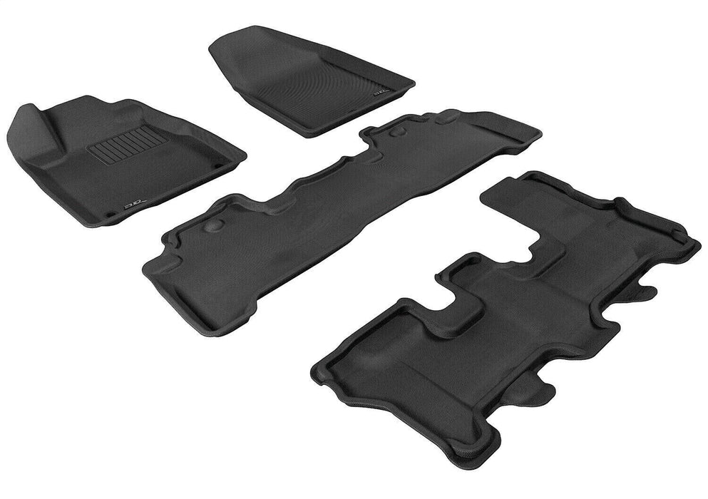 3D Maxpider Kagu 3 Row Floor Mat Set for 07-13 Acura MDX Black L1AC00001509