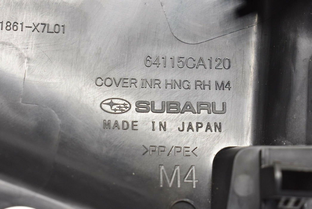 2015-2017 Subaru WRX STI Right Inner Hinge Cover Passenger Side RH 15-17