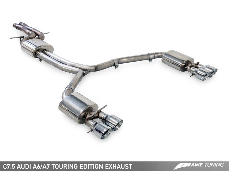 AWE 3015-43074  for Audi C7.5 A7 3.0T Touring Exhaust-Quad Outlet Black