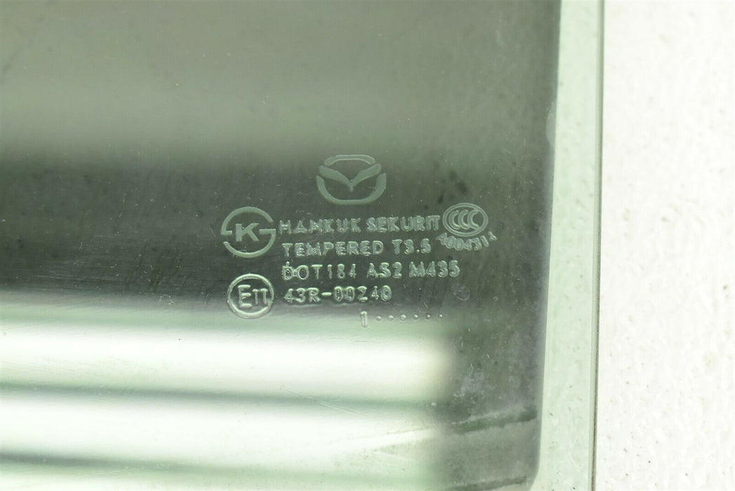 10-12 Mazdaspeed3 Door Window Glass Rear Left Driver LH MS3 Speed 3 2010-2012
