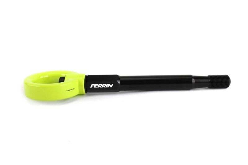 Perrin Front Tow Hook Neon Yellow for 2022 Subaru BRZ and Toyota GR86