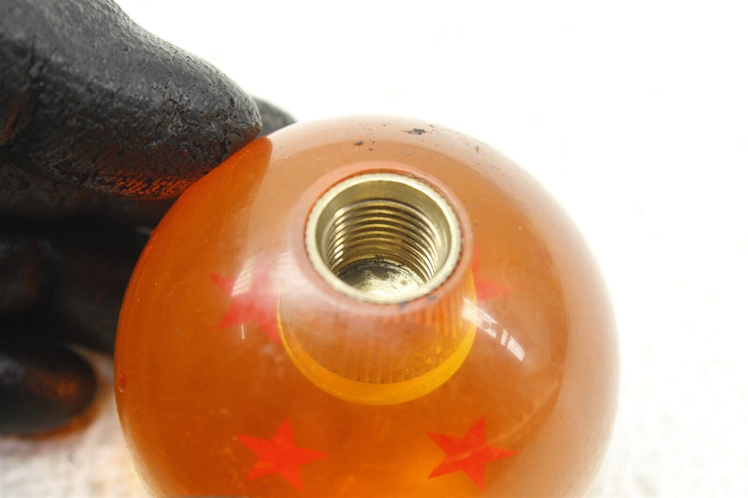 M12X1.25 MT Manual Stick 2.26 Shift Knob 4 Star Orange Round Dragon Ball