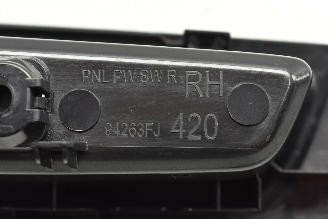 2015-2019 Subaru WRX Passenger Rear Right Switch Trim 94263FJ420 OEM 15-19