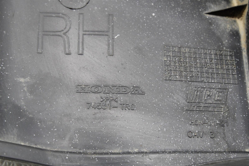 2012-2015 Honda Civic SI Sedan Right Splash Shield 74551-TR0 Factory OEM 12-15