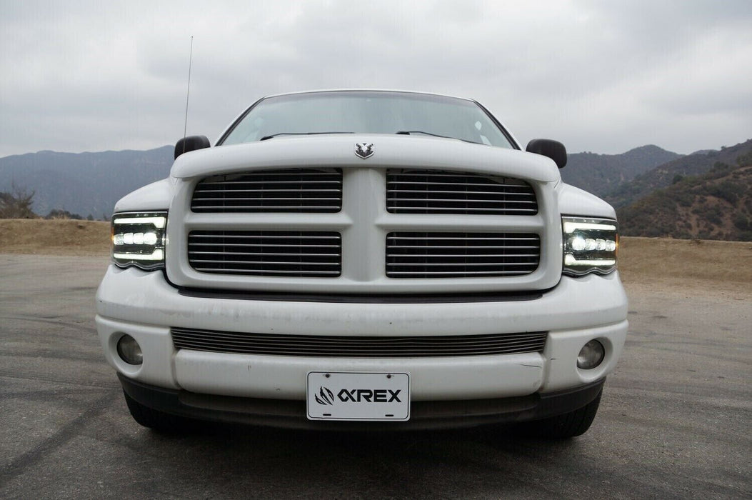 AlphaRex Chrome Nova LED Projector Headlights for 2002-2005 Dodge Ram 1500 PU