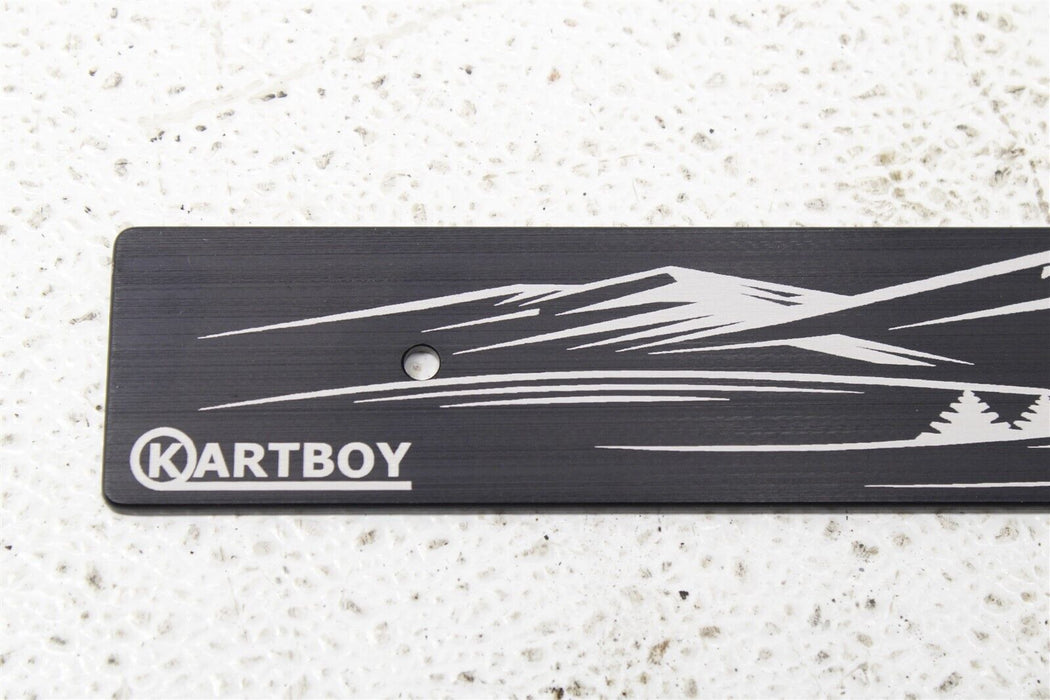 Kartboy Front License Plate Delete With Mountain Logo USED
