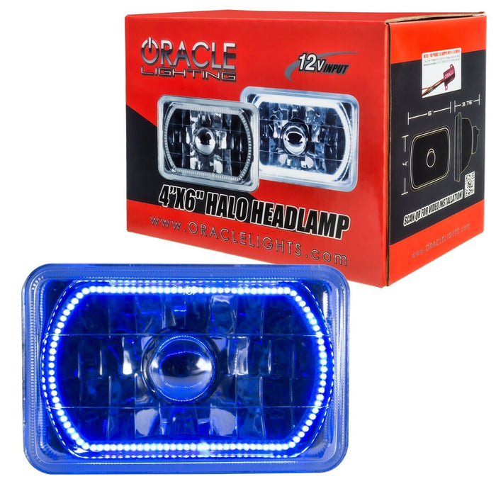 Oracle 6909-002 Pre-Installed Lights 4x6 IN. Sealed Beam - Blue Halo