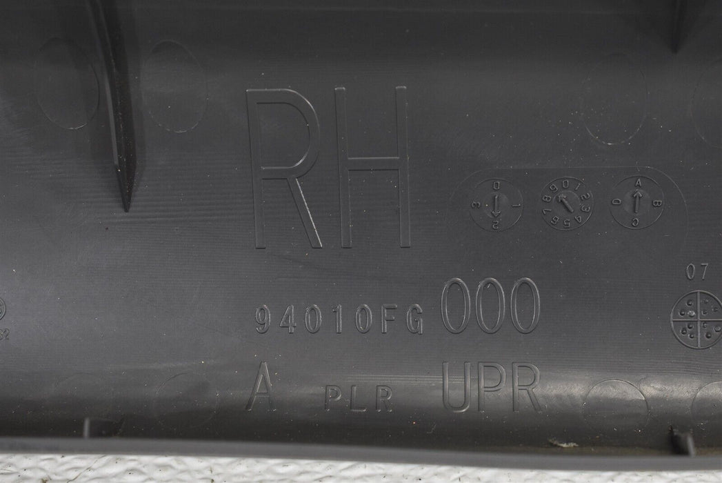 2008-2014 Subaru Impreza WRX STI A Pillar Trim Panel Right Passenger RH 08-14