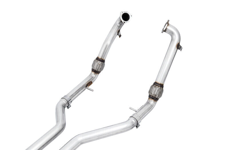 AWE 3010-43048 Tuning for Audi B9 S4 Track Exhaust-Non-Resonated (Black Tips)