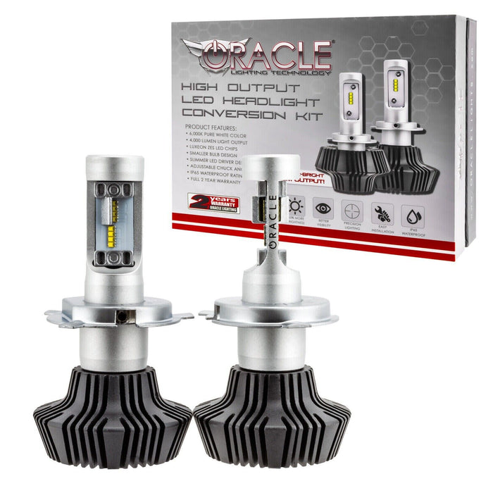 Oracle Lighting 5231-001 H4 4000 Lumen LED Headlight Bulbs (Pair) - 6000K